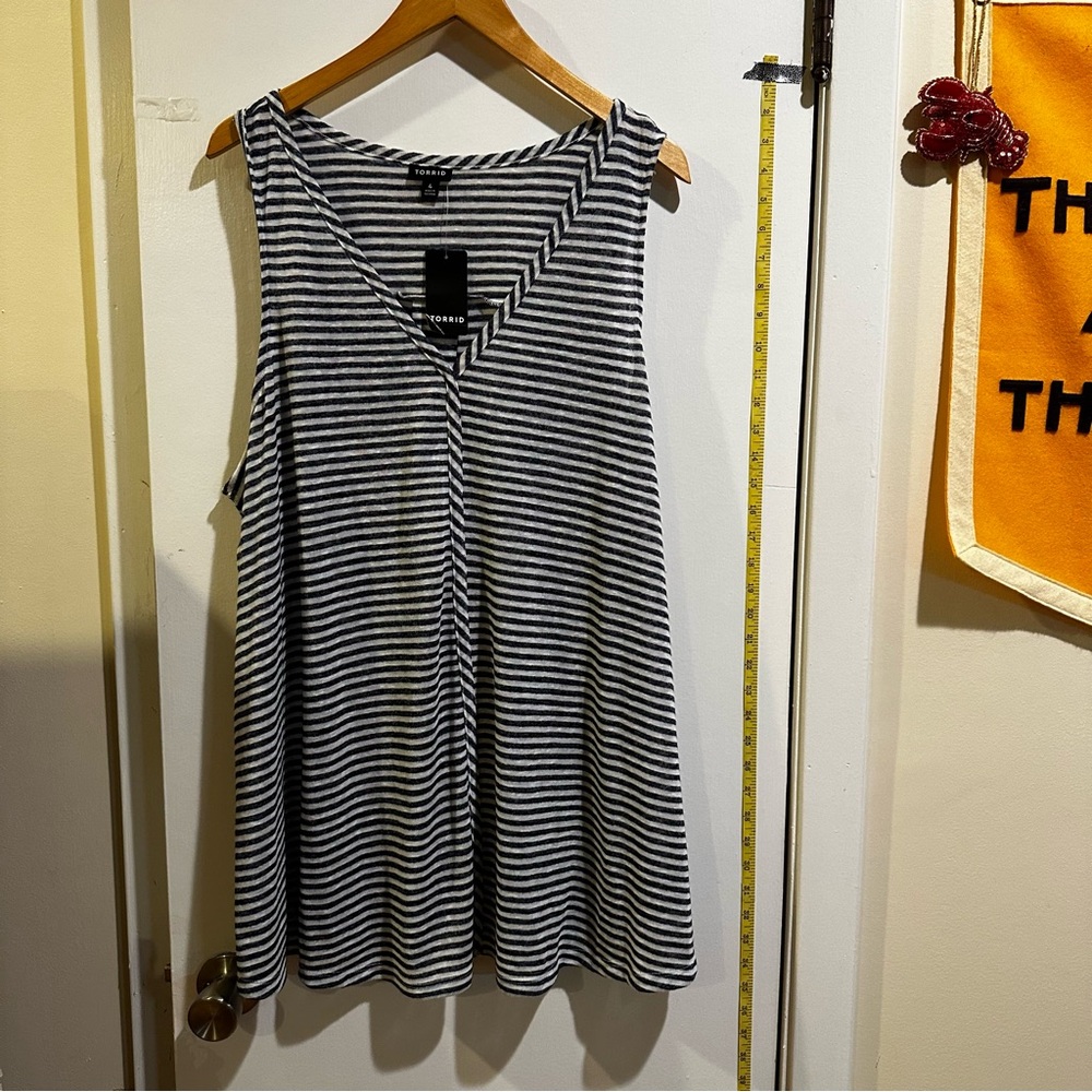 Navy Stripe Torrid Tank